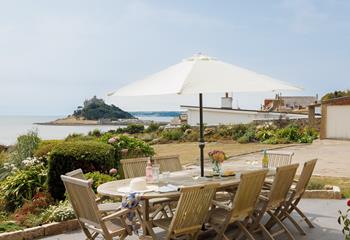 Spectacular views of St Michael's Mount from the garden, as well as almost every room in the house.