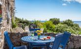 Dine al fresco at the front of the cottage and enjoy the spectacular sea views. - Thumbnail Image