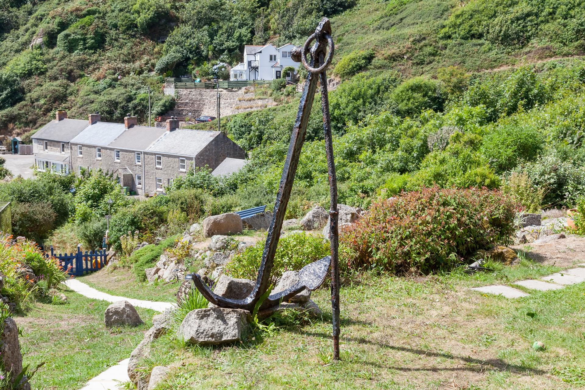 Enjoy spectacular views of the dramatic coastline from the cottage garden. 