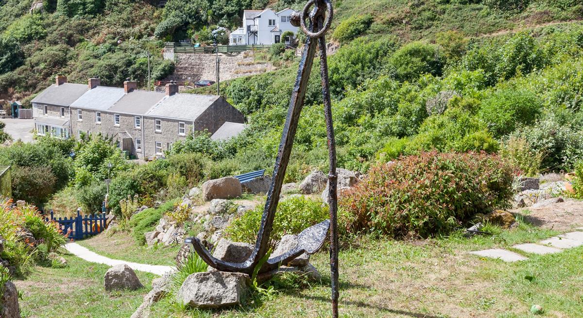 Enjoy spectacular views of the dramatic coastline from the cottage garden. 