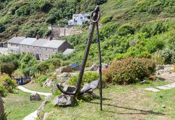 Enjoy spectacular views of the dramatic coastline from the cottage garden. 