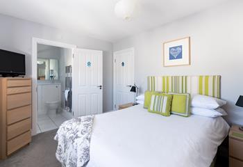 Bedroom 2 has an en suite so you can wake up and wander out of bed to get ready.