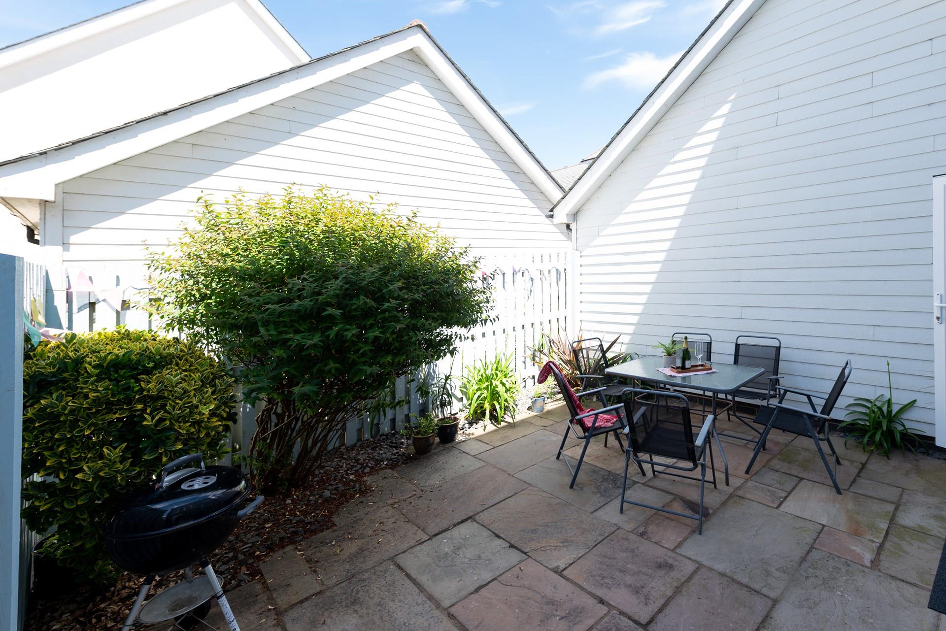 Take your morning cuppa outside to check the weather and decide on the day's plans.