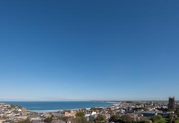 This dreamy view can be enjoyed from the balcony and the open plan living area. 