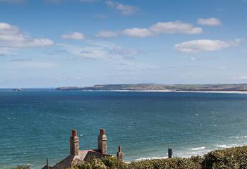 In the opposite direction, you can enjoy breathtaking views across to Godrevy Lighthouse.