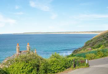 With far-reaching views across the bay, you might even see a pod of dolphins in the turquoise waters. 