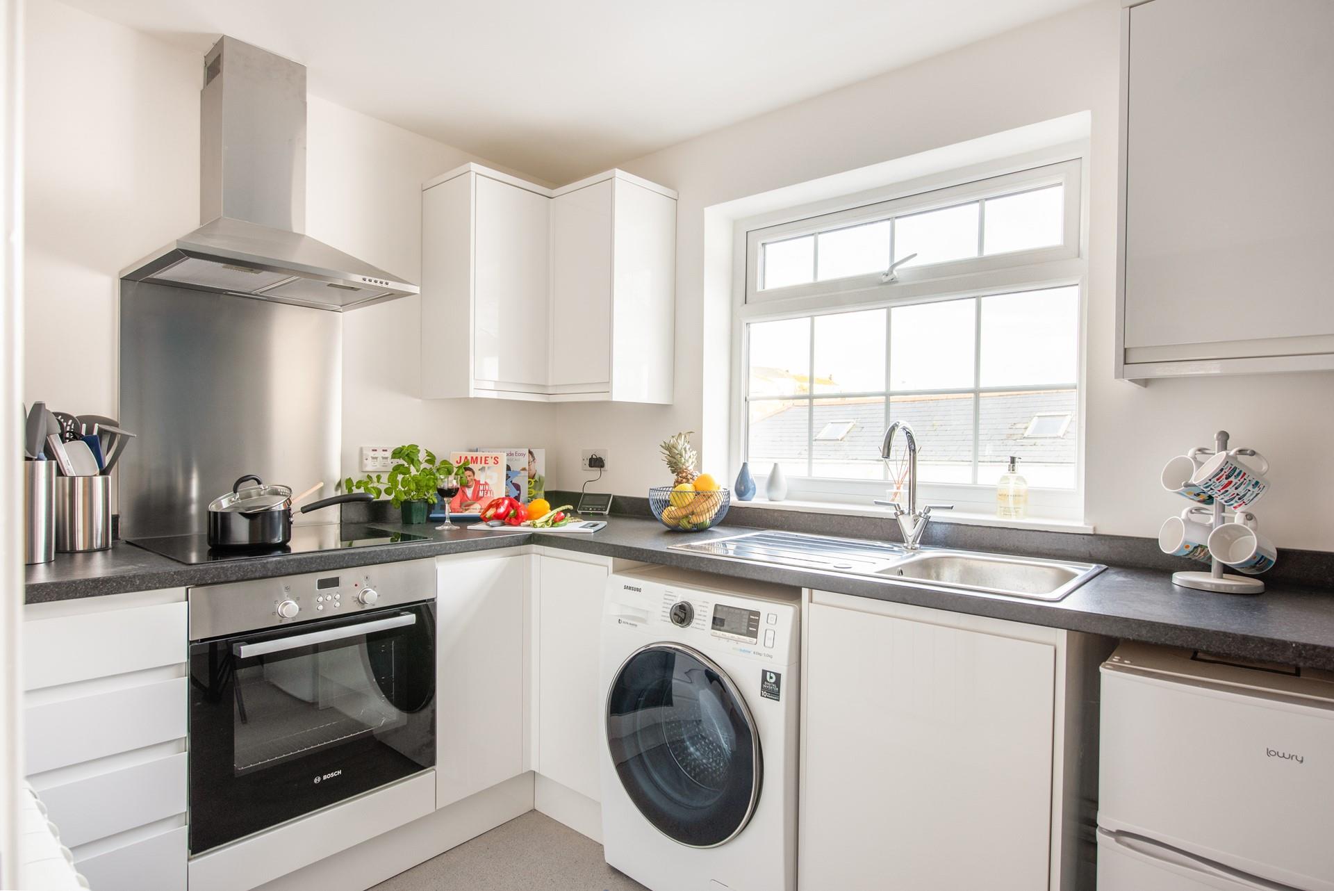 The kitchen has everything you need to rustle up some Cornish delights. 