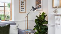 Curl up with a good book beside the reading lamp. 