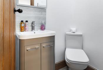 Get ready for the day in one of the modern bathrooms.