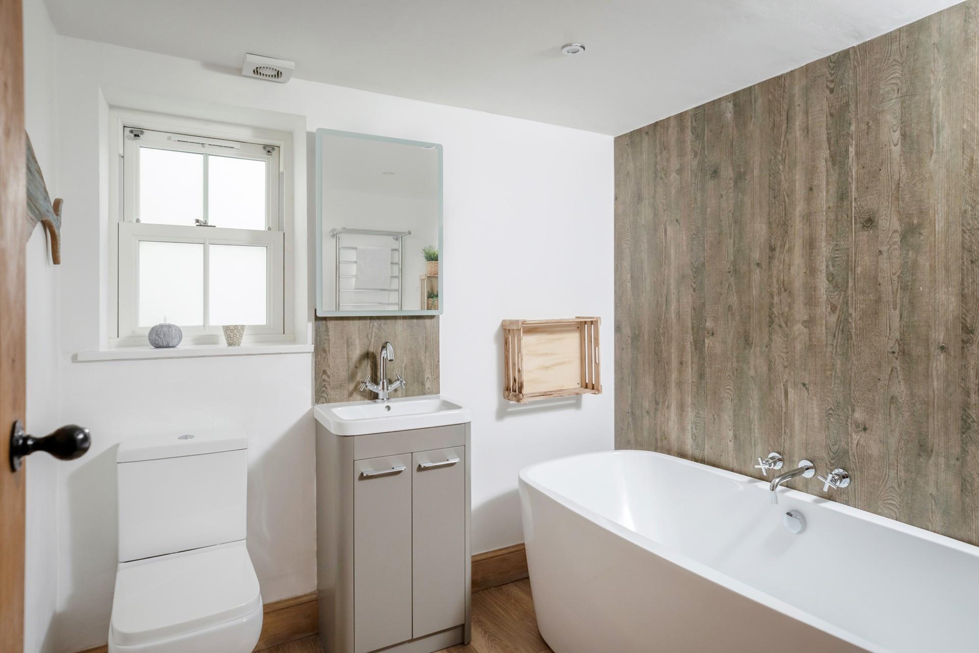 After a day of exploring relax in the bath.