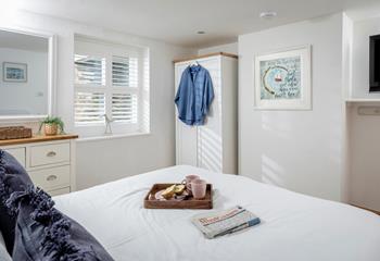You'll find plenty of storage space for your holiday wardrobe.