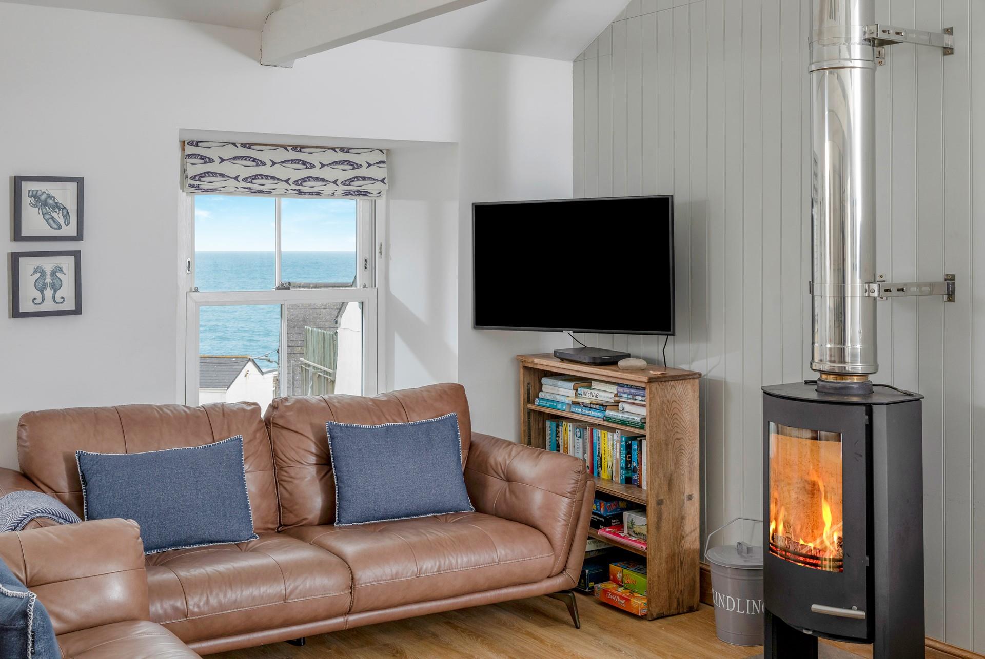 Put your feet up whilst the waves glisten on the horizon.