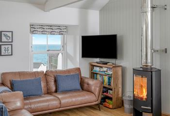 Put your feet up whilst the waves glisten on the horizon.