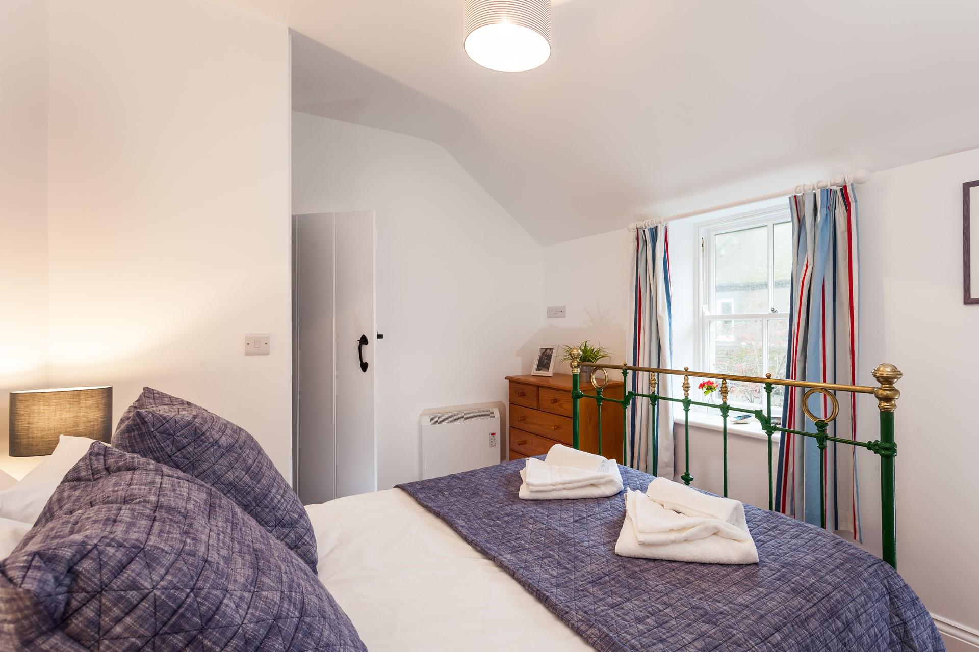 White fluffy towels await after your morning shower.