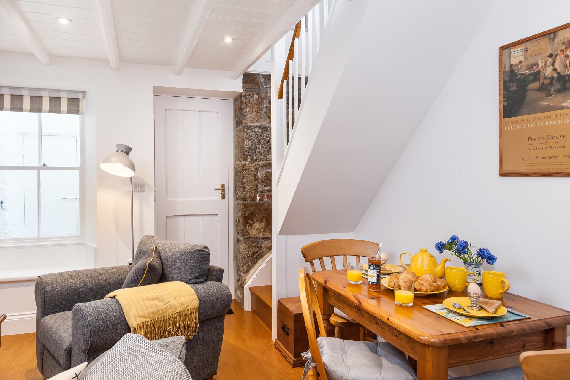 Start the day with warm buttery pastries before heading out.