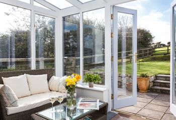 Grab a quiet afternoon to yourself, open the conservatory doors, let in the fresh air and indulge in a glass of wine!