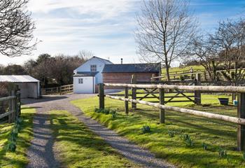 The property benefits from private parking, great for leaving the car behind and enjoying a rural walk!