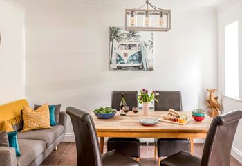 With seating for six, there's plenty of space for the whole family to enjoy a meal together. 