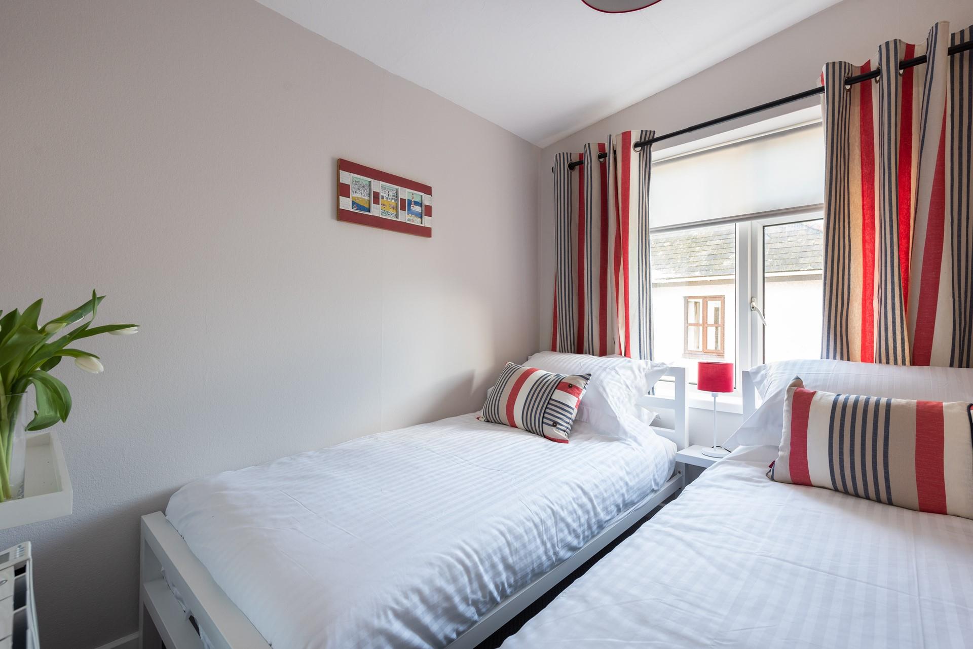 The twin room is perfectly proportioned for little ones. 