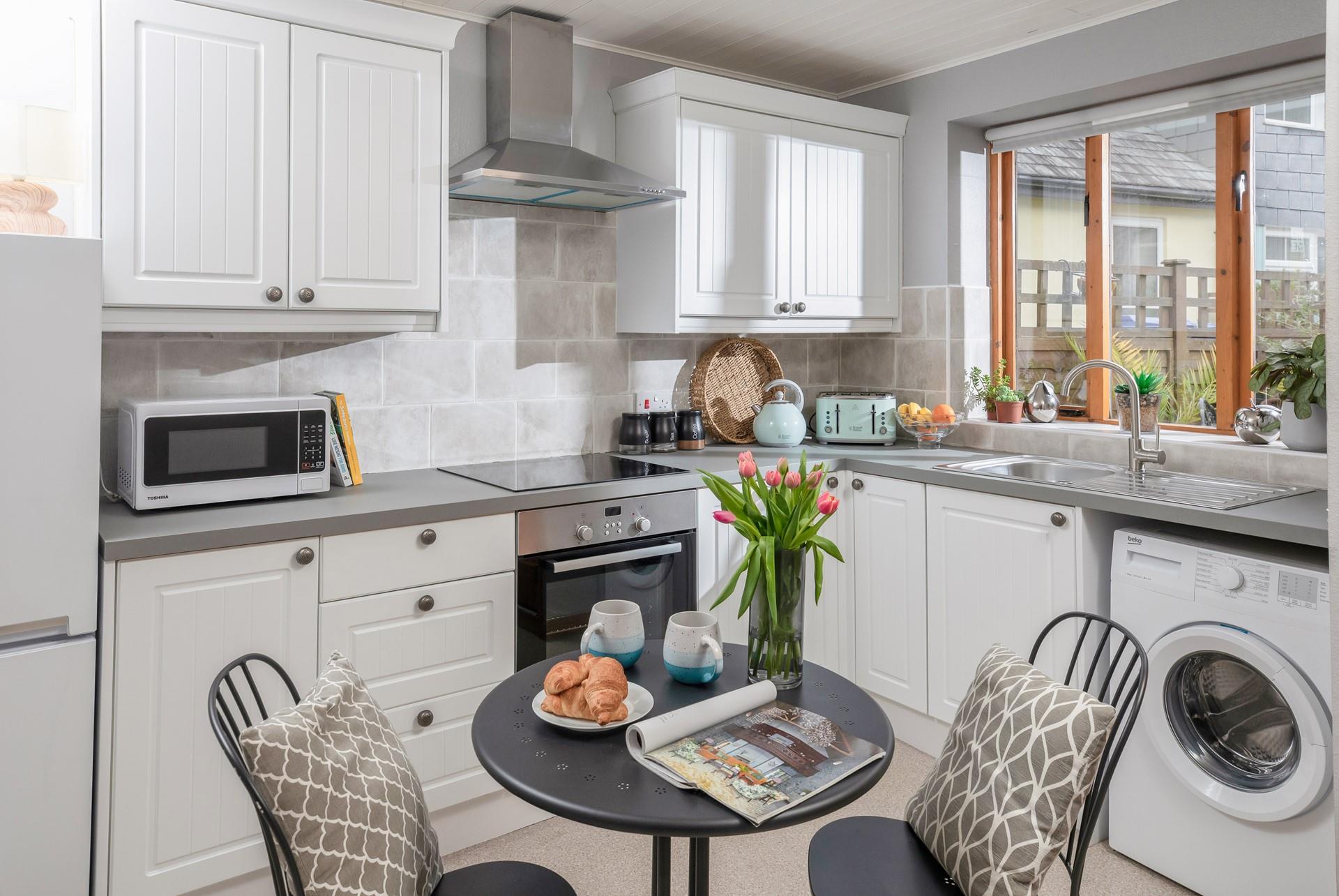 Bright and spacious, you'll enjoy spending time in the well-equipped kitchen. 