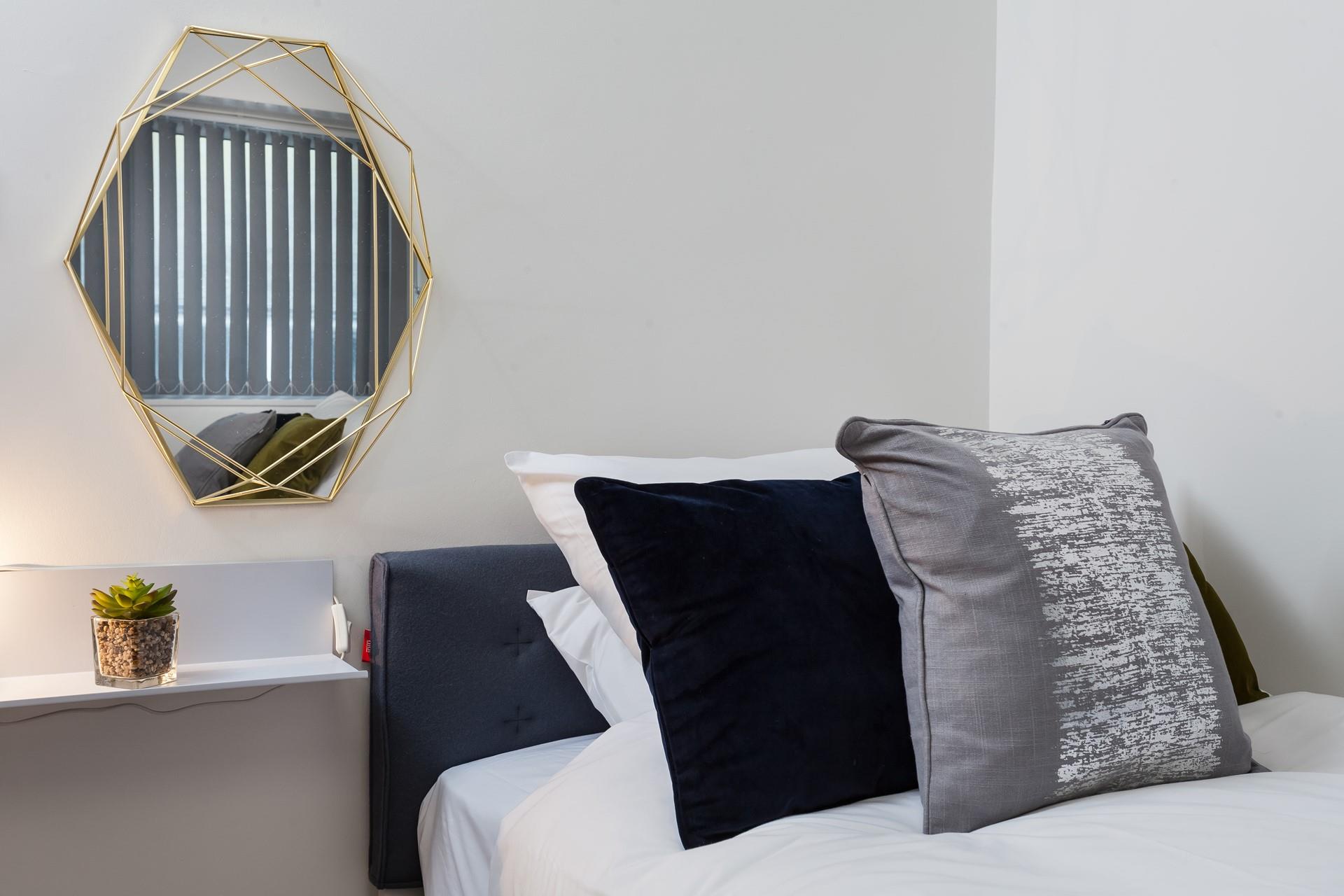 Wake up refreshed after a relaxing night's sleep.