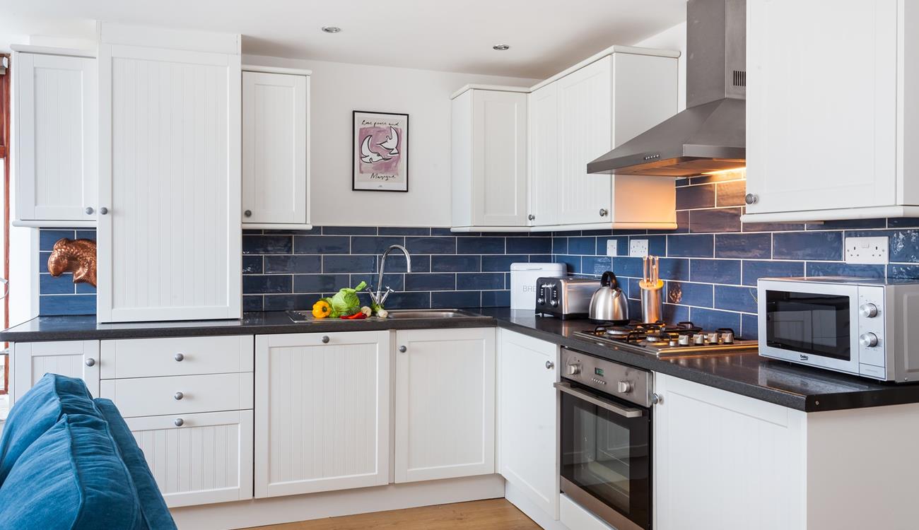 Whip up a culinary feast with some local produce purchased in the town or simply whizz up something tasty in the microwave.