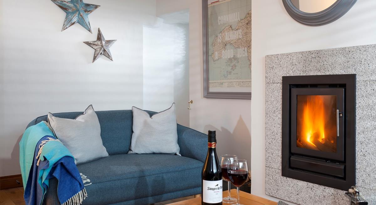 On cooler evenings, light the woodburner, pour a glass of wine and snuggle up together, away from the hustle and bustle of everyday life. 