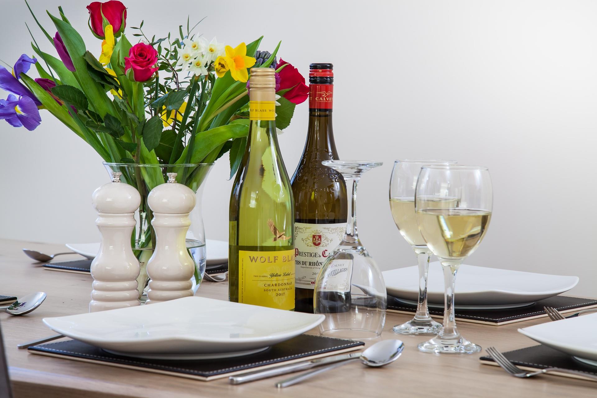 Take the time to enjoy a glass of wine with your meal, that's what holidays are for. 
