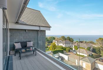 Enjoy breakfast out on the balcony with a stunning view.