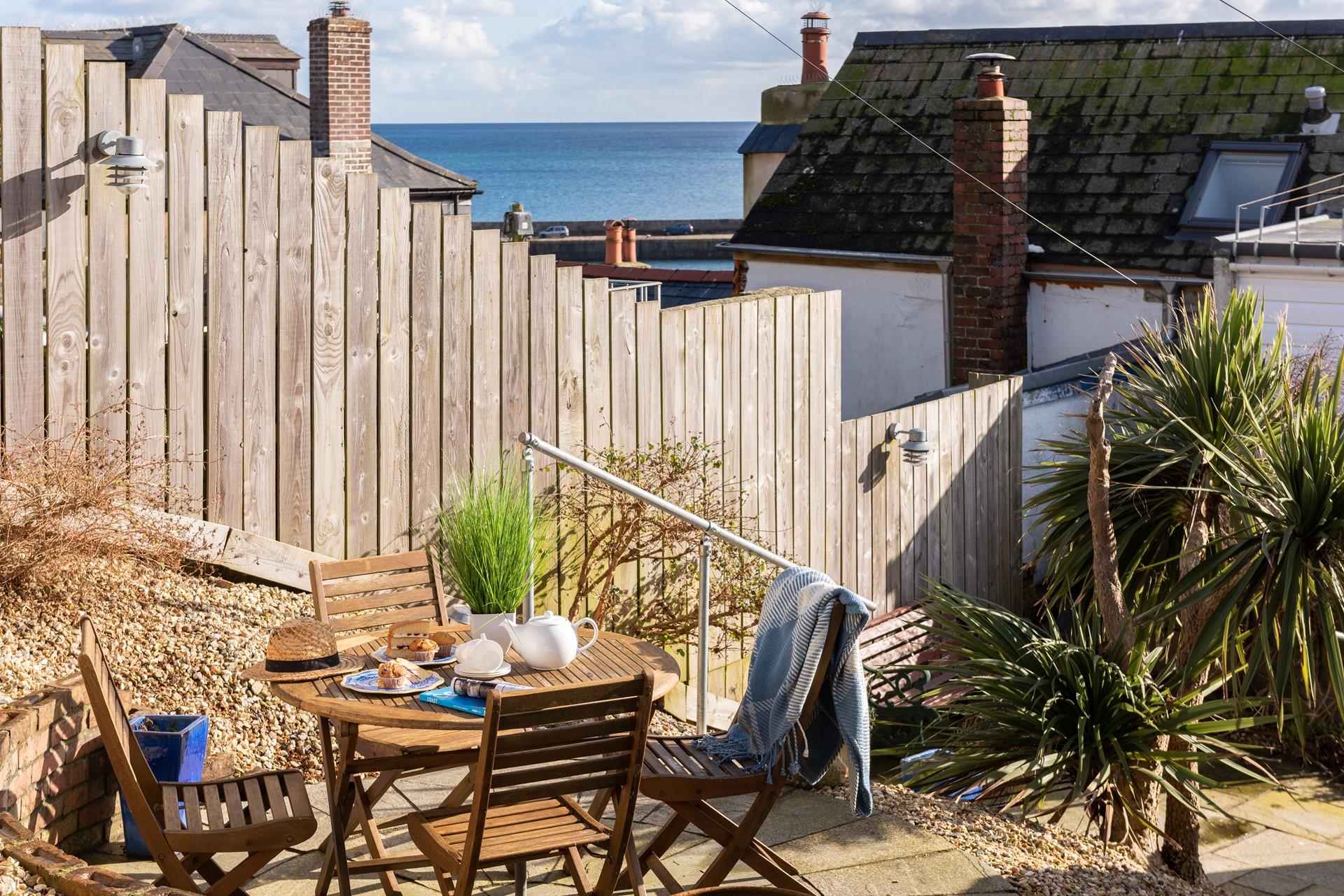 Soak up that Cornish sunshine from the patio.