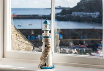 Nautical decor is dotted around the house bringing a taste of the harbourside in.