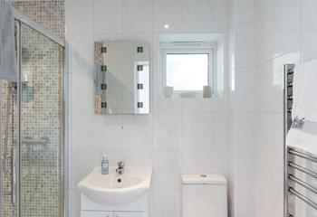 Take warm fluffy towels straight from the heated towel rail in the morning.