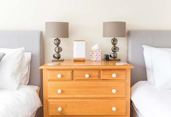 Enjoy a cuppa in bed to start the day.