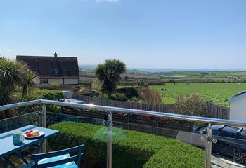 Relax and chill on the balcony with the fantastic view across the bay.