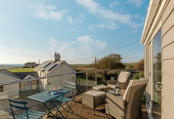 Soak up the sun on the picturesque balcony, sipping a glass of prosecco.