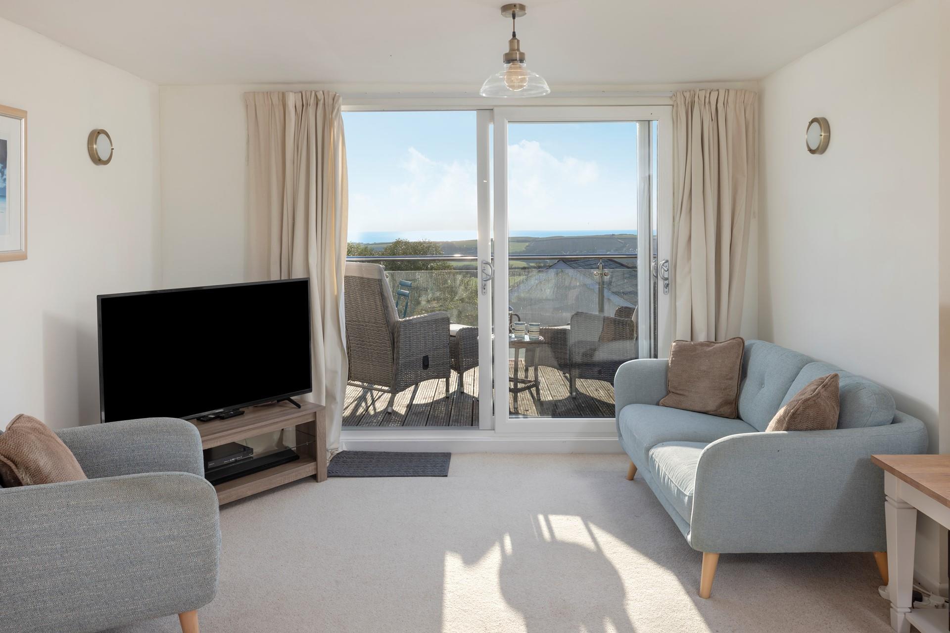 Sip a glass of your favourite bubbles whilst you enjoy the ever-changing sea vista.