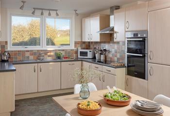 The kitchen is fully equipped to rustle up tasty feasts for the whole family.