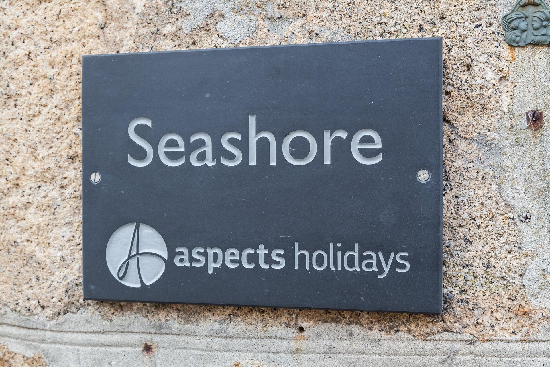 Clear slate signage helps make the property easy to spot.