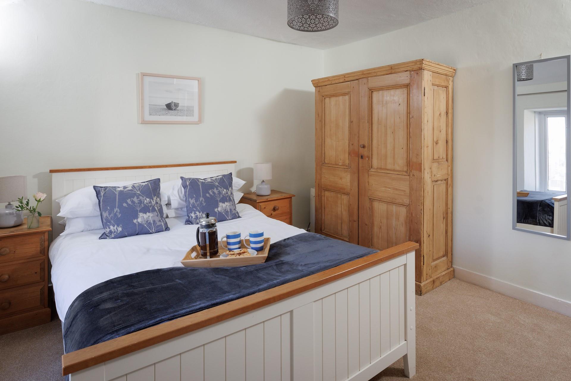 You'll find it hard to want to get up in the morning after sleeping in this comfortable bed.