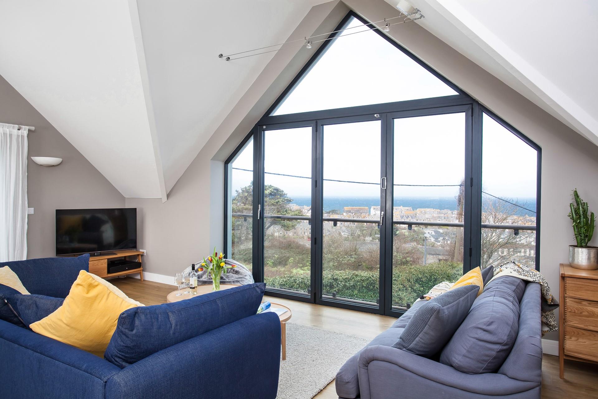 Relax with a bottle of wine and watch the sun come down over the Bay.