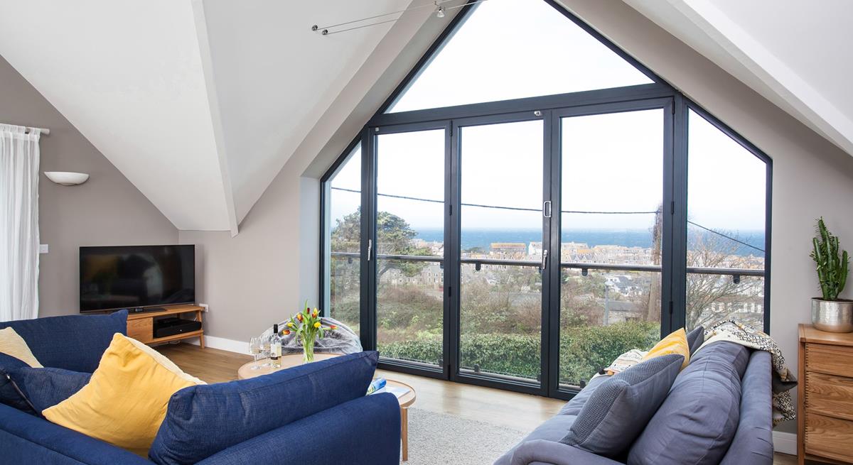 Relax with a bottle of wine and watch the sun come down over the Bay.