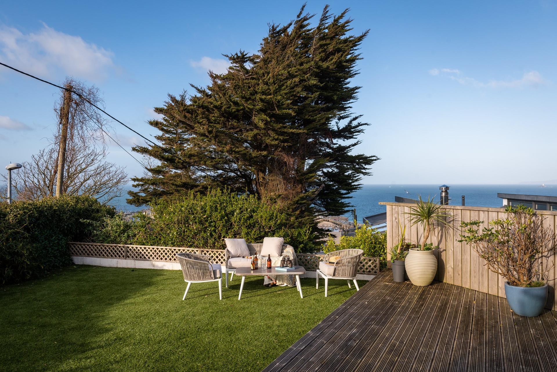 Grab some drinks and head into the garden to enjoy the evening sun.