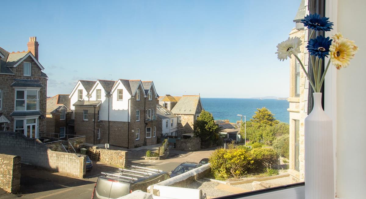 Enjoy the beautiful sea view from the sitting room.