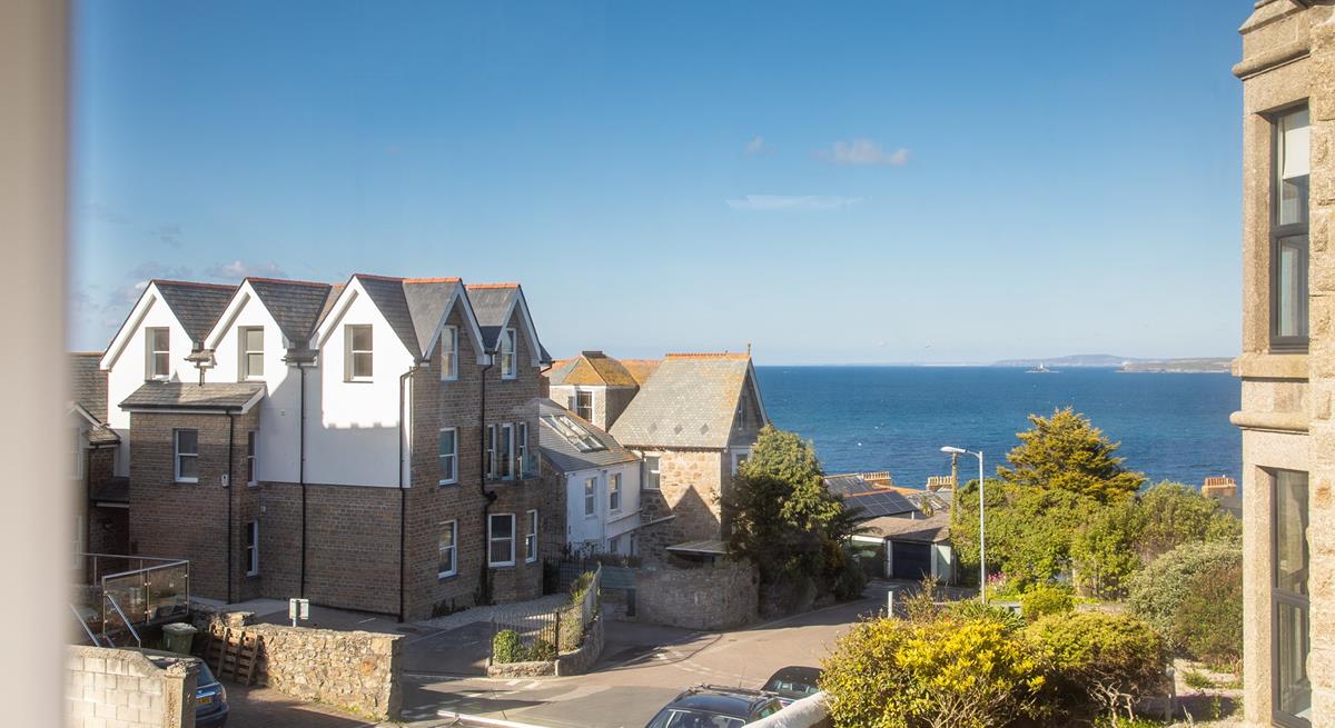 The stunning views stretch across to Godrevy Lighthouse.
