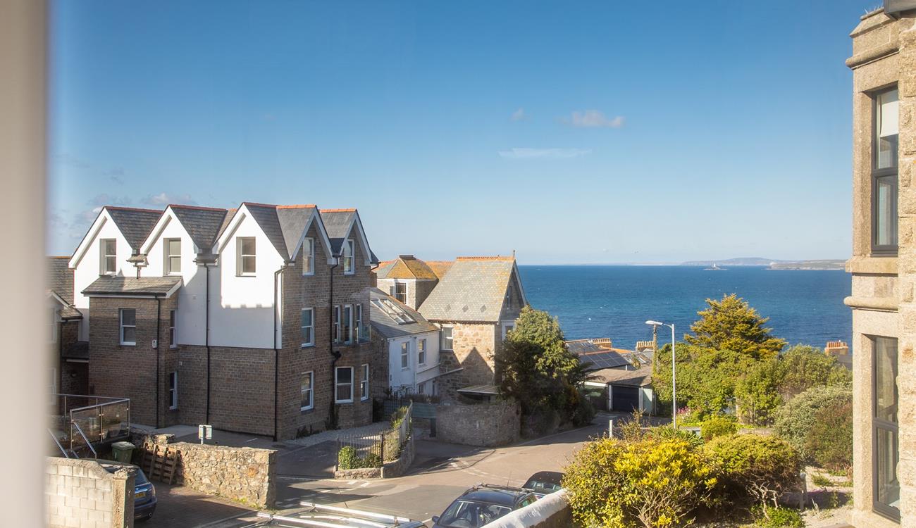 The stunning views stretch across to Godrevy Lighthouse.
