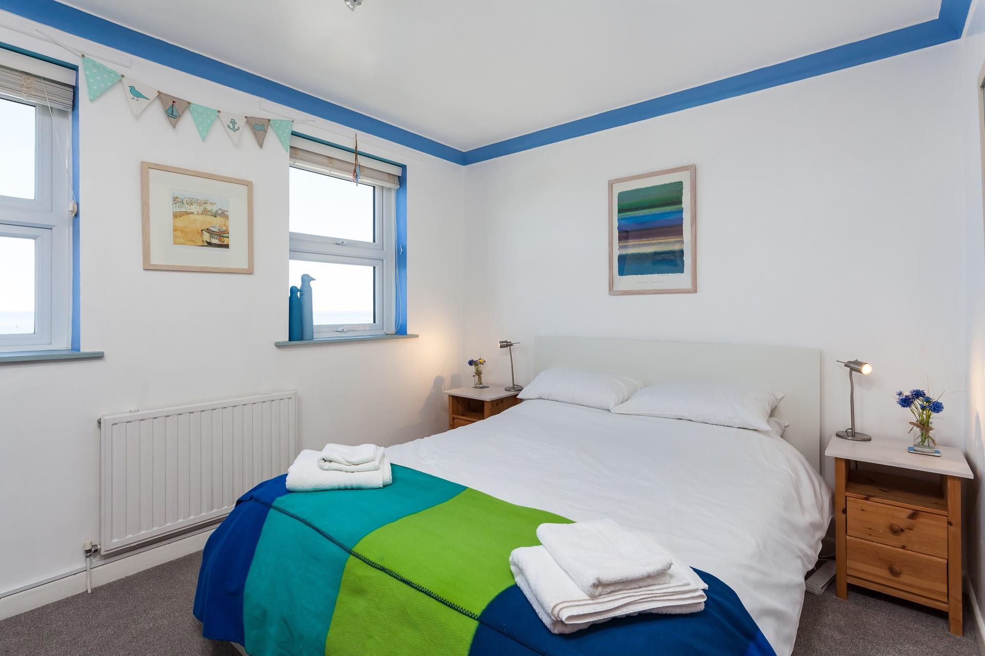 Sink into this wonderful king size bed and awake to gorgeous sea view after a restful night's sleep.