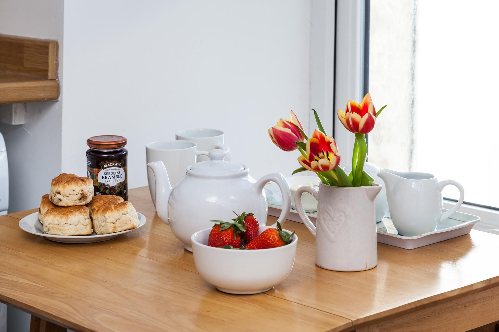 Start your holiday the right way and indulge in a cream tea!