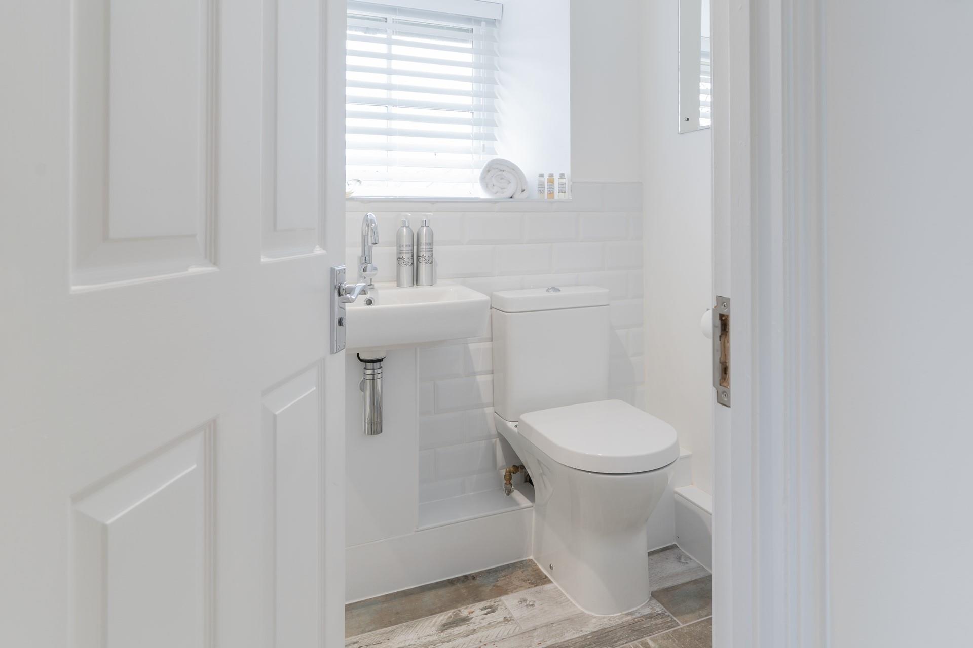 Get ready for the day in the shower room.