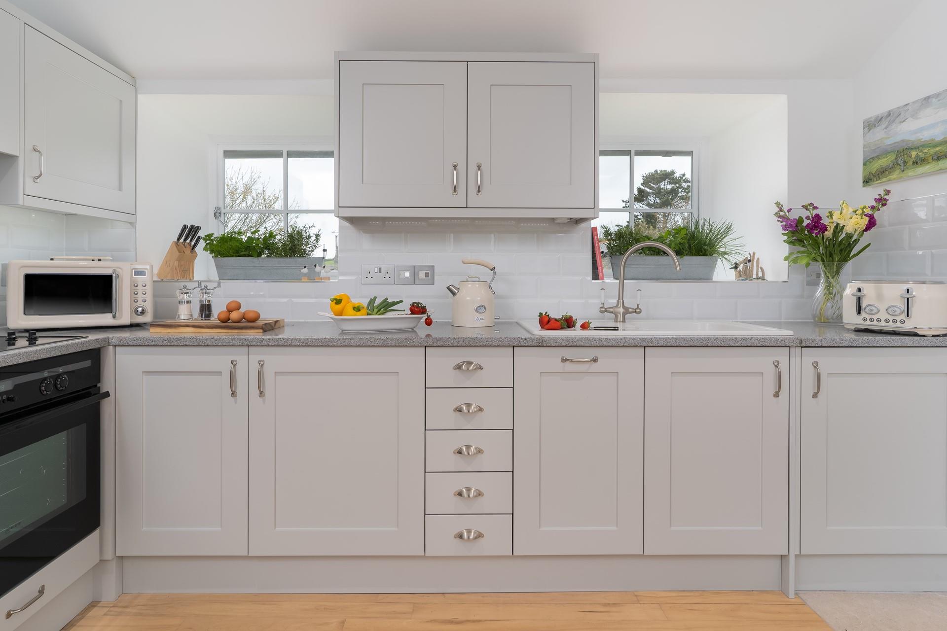 This well-equipped spacious kitchen adds to the luxury romantic break.