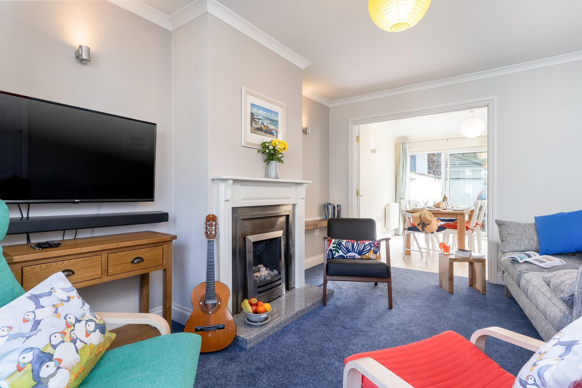 Sink into the plush sofas in the sitting room and enjoy a family movie night.